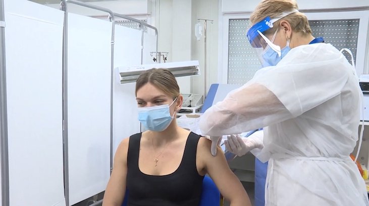 Halep przyjęła szczepionkę na COVID-19